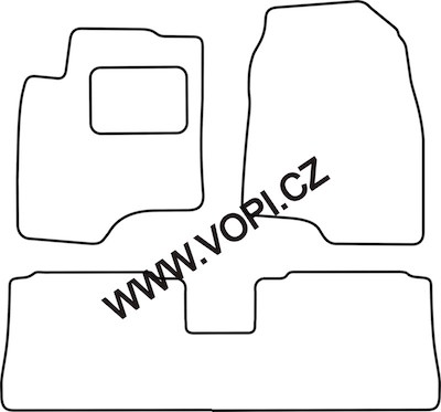 Autokoberce Chevrolet Captiva 5 míst 07/2006 - Autofit (918)